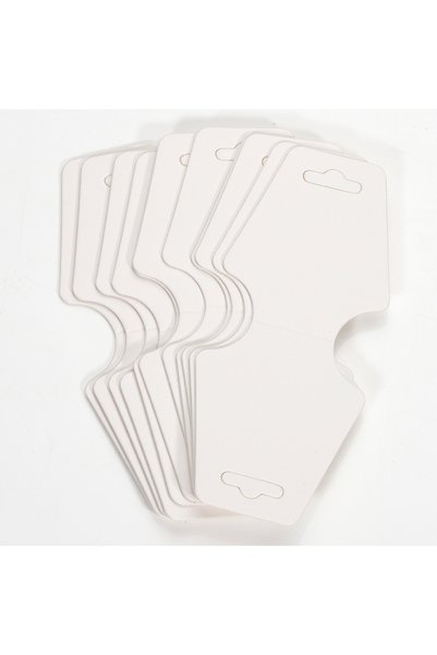 Choice 50PCS White 50/100PCS Blank Kraft Paper Card Necklace Pendant Bracelet...