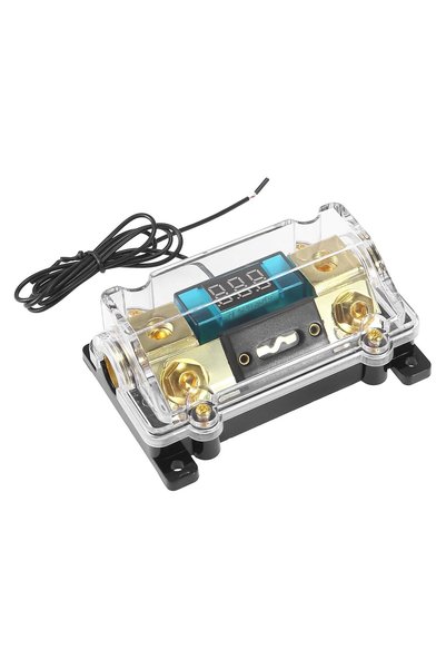 Generic حامل فيوزات ANL مدمج مع شاشة LED لنظام الصوت في السيارة، حامل فيوزات ...