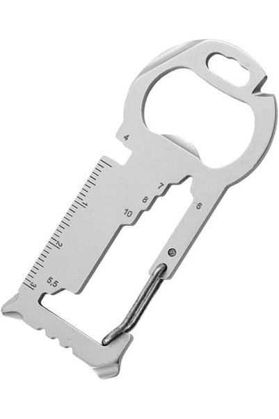 Generic 15-in-1 Stainless Steel Multi-Tool Keychain, Compact Pocket Tool Card...