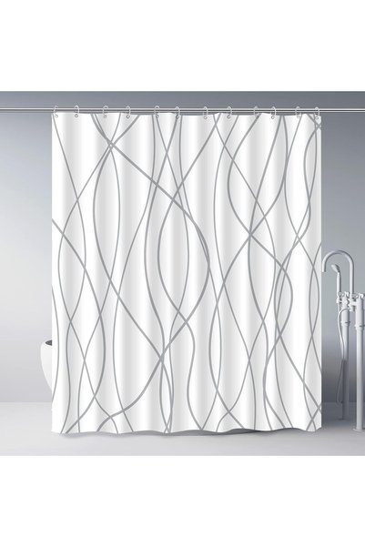 Generic Shower Curtain Liner, 180x180cm Heavy Duty PEVA Material, Non-Toxic a...