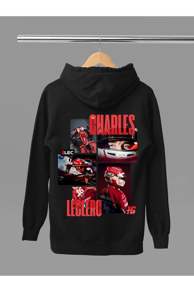 MAGORS سويت شيرت F1 من CHARLES LECLERC مطبوع عليه شعار الموسم الجديد، مصنوع م...