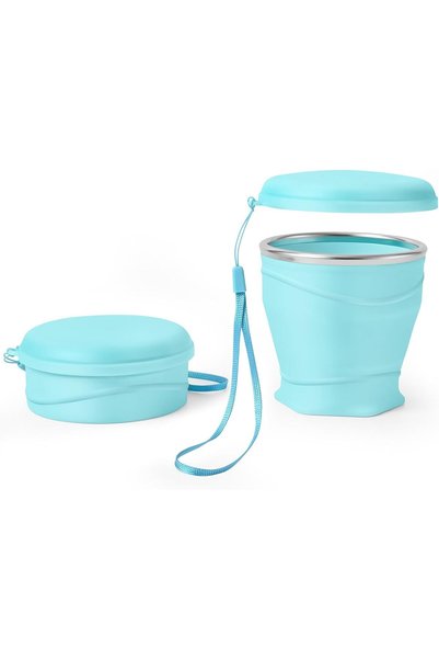 Generic Collapsible Silicone Cup for Travel and Outdoor Activities, 260ml Por...