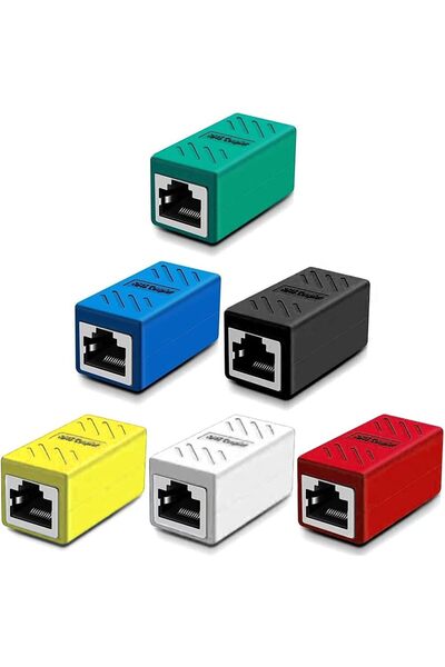 Generic 6 قطع موصل شبكة RJ45، موصل إيثرنت محمي، موصل داخلي لـ Cat7/Cat6/Cat5e...