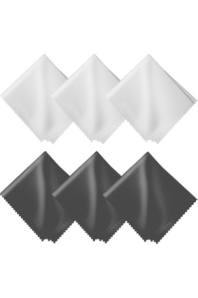 Generic Microfiber Cleaning Cloths 6 Pack – 6x7 Inch Lint-Free Lens & Screen ...