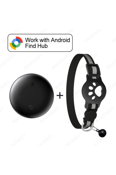 Choice Black-Bk collar Adjustable Pet Collar Gps Tracker Google Find My Andro...