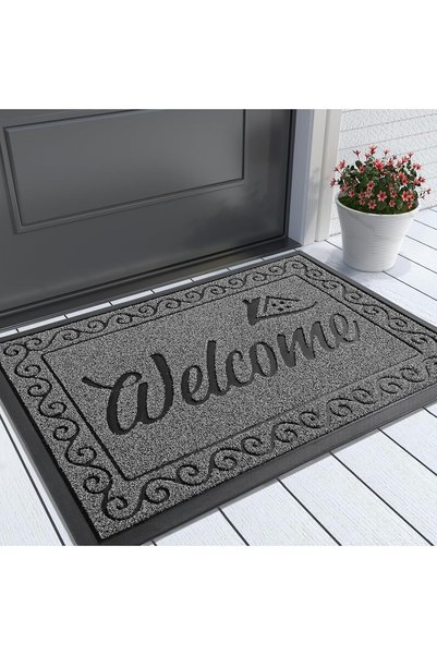 Generic Welcome Front Door Mat, Heavy Duty Easy Clean Doormat Indoor Outdoor,...