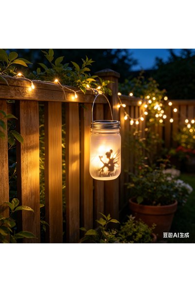 Choice 1pc Warm White Creative Solar Mason Jar Cap Cap Light String 20 LED Wa...