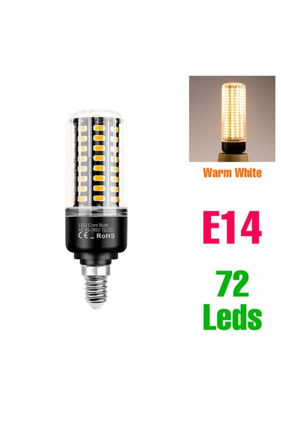 Choice مصباح LED داخلي E14 بقوة 10 واط بلون أبيض دافئ، مكافئ لـ 30 واط، متواف...