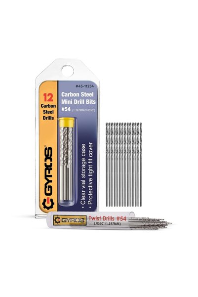 Generic 12 قطعة # مجموعة من 54 ريشة حفر صغيرة - ريشات حفر صغيرة للمجوهرات وال...