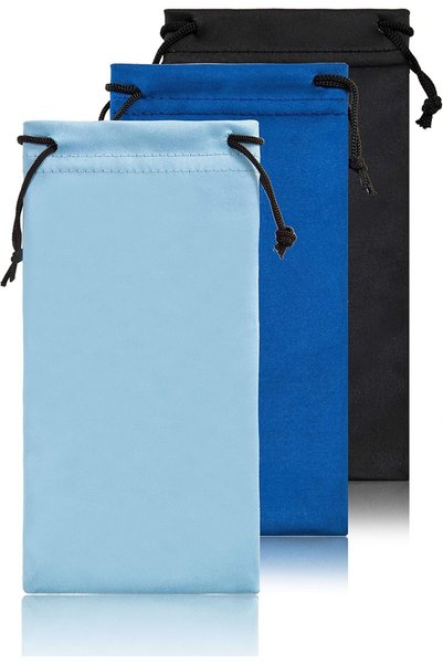 Generic mens Microfiber Pouch Eyeglasses Soft (pack of 3)