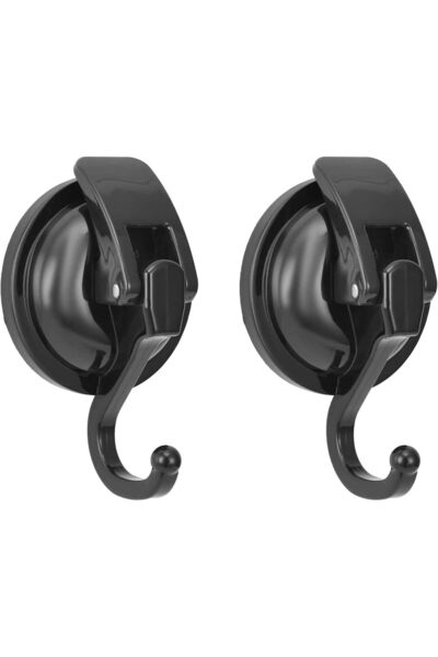 Generic 2 حزمة خطافات شفط بالشفط شديدة التحمل، خطافات رداء الحمام، شماعة إكلي...