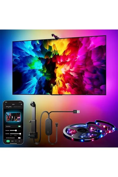 Choice إضاءة خلفية ذكية للتلفزيون بطول 3.8 متر - 149.60 بوصة، تقنية RGBIC بجه...