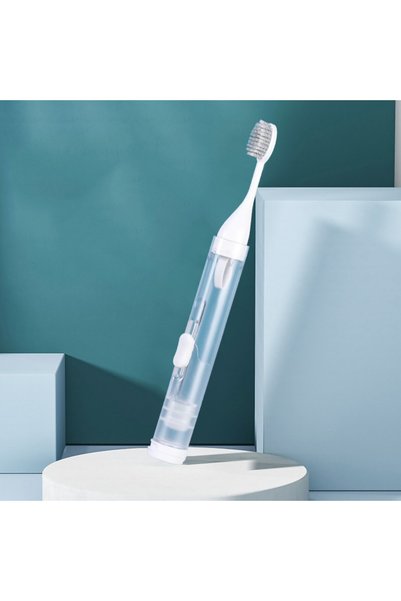 Choice طقم فرشاة أسنان للسفر 3 في 1 قابل للطي مع موزع معجون أسنان مدمج وفرشاة...