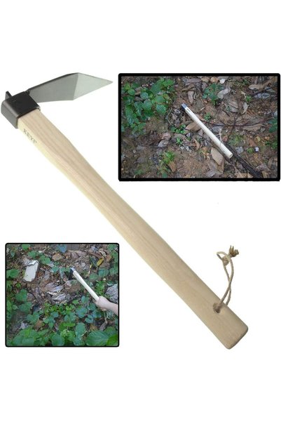 Generic مجرفة يدوية من الفولاذ الكربوني، أداة حفر صلبة، مشط زراعي للحدائق