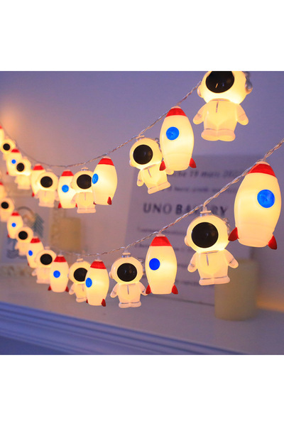 Choice سلسلة أضواء LED دافئة بطول 1.5 متر، 10 مصابيح، تعمل بالبطارية، بتصميم ...