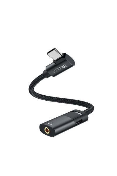 Mcdodo Adaptor audio (CA-1880) - Type-C la Type-C, 3.5mm, Încărcare PD60W + R...