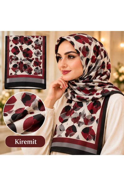 Nuvendi Kadın Şal Model 2 Lüks Desenli Eşarp - Yumuşak Dokulu Modern Şal