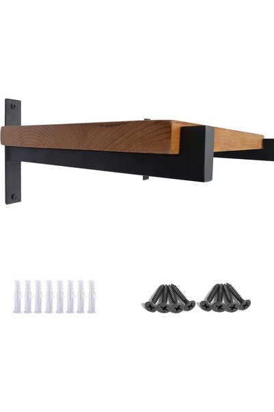 Generic OUVIN 2 Pcs Shelf Brackets Heavy Duty 250mm Floating Shelf Brackets W...