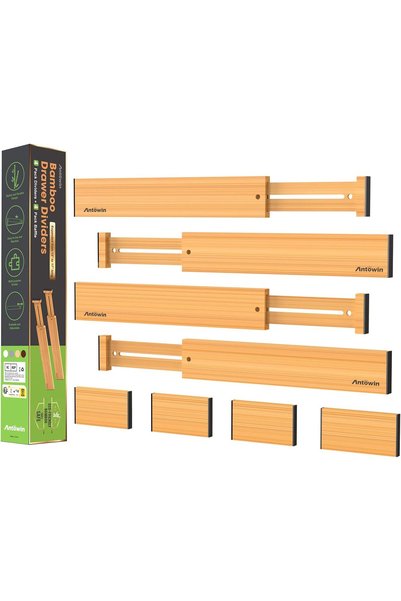 Generic Bamboo Drawer Dividers Organizers, Drawer Separators Splitter, Adjust...