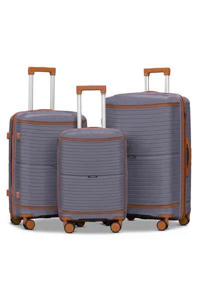 ZAAPPY Hard Shell Unbreakable Expandable PP 3 PCS Set Luggage, Lightweight, S...