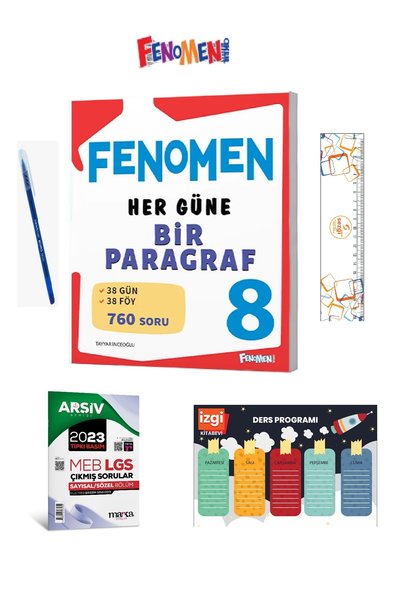 Fenomen Yayıncılık 8.Sınıf FENOMEN HER GÜNE BİR PARAGRAF