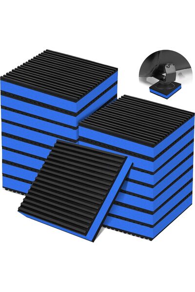 Generic 16 قطعة من وسادات منع الاهتزاز للغسالة مقاس 4×4×7/8 بوصة، وسادة عازلة...