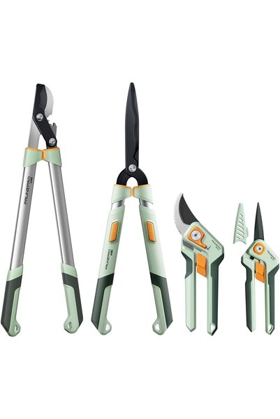 Generic PrunePro® 4-piece garden shears set made of stainless steel with
