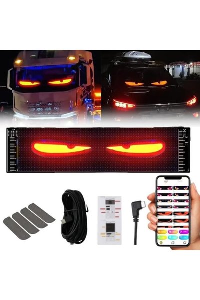 Noonedibs Lumini LED - Ochii Diavolului - USB - Rezistent la apă IP66 - Flexi...