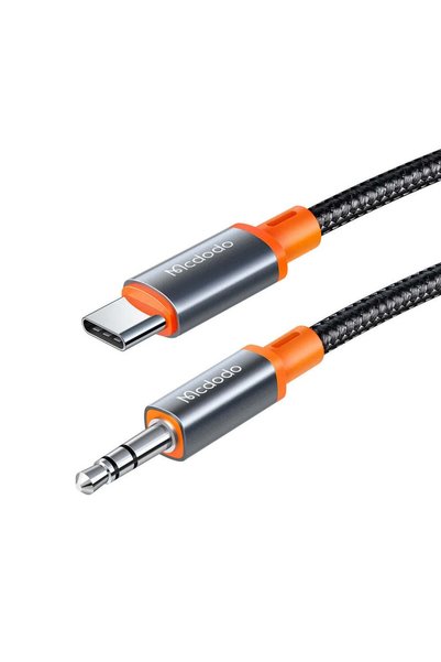 Mcdodo Cablu audio (CA-0900) - Tip-C la Jack 3.5mm, Design spiralat, Împletit...
