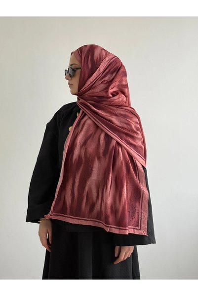 Hepsi Moda Retro Wave Kraş Shawl - Pastel Pink