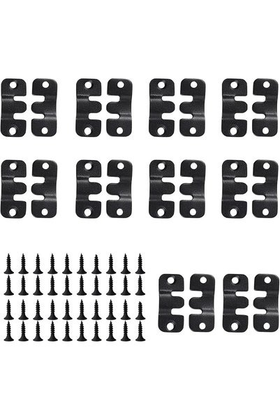Generic 20 قطعة من مشابك التعليق المصنوعة من الفولاذ المقاوم للصدأ