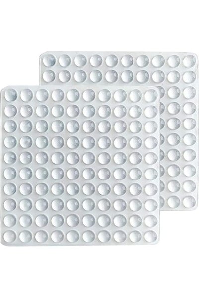 Generic 200 قطعة من وسادات مطاطية شفافة ذاتية اللصق، وسادات عازلة للصوت للدرج...