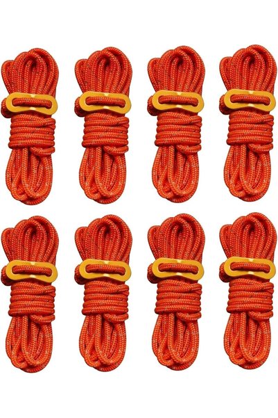 Generic 8 Pack High Reflective Camping Guy Ropes, 4mm Tent Rope Kit with Alum...