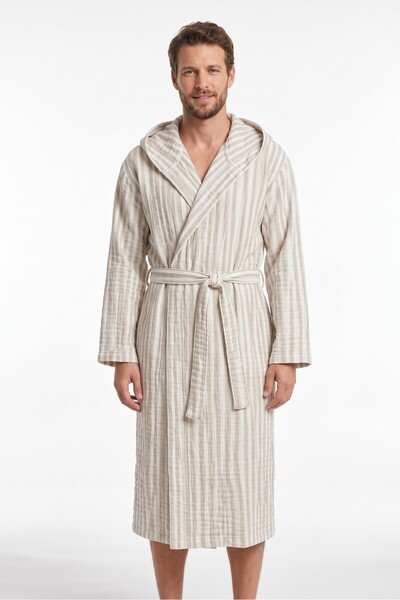 Miabella Home Bathrobe 100% Cotton Women's Bathrobe Premium Men's Bathrobe Dr...