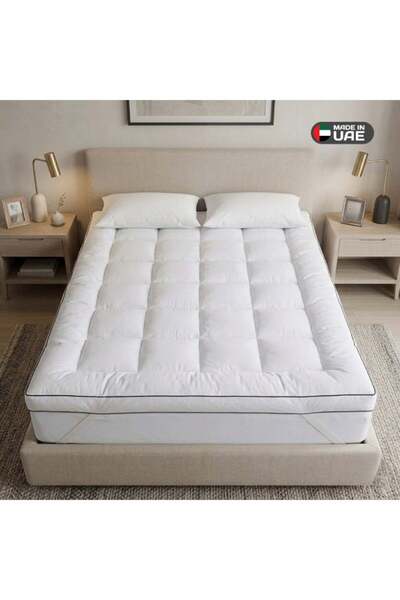 Generic Easeliving Mattress Topper 160x200 - 8cm Thick Super Soft Fluffy Quee...