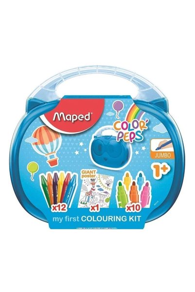 Maped Σετ Ζωγραφικής Μπλε Βαλίτσα για Παιδιά 3+ Ετών 23 τεμάχια 897416_315414...