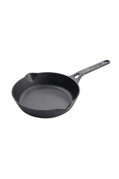 Prestige 22 cm Pre-Seasoned Cast Iron Frying Pan, PR48902