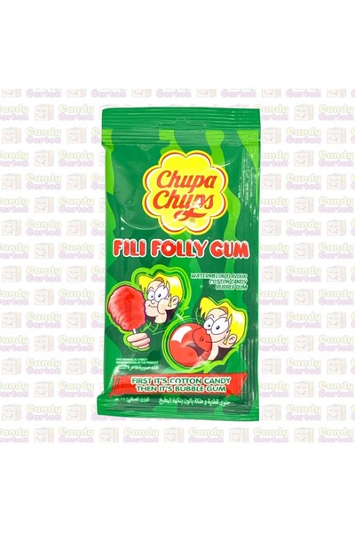 Chupa Chups شوبا شوبس حلوى قطنيه و علكه بنكهه بالبطيخ -
