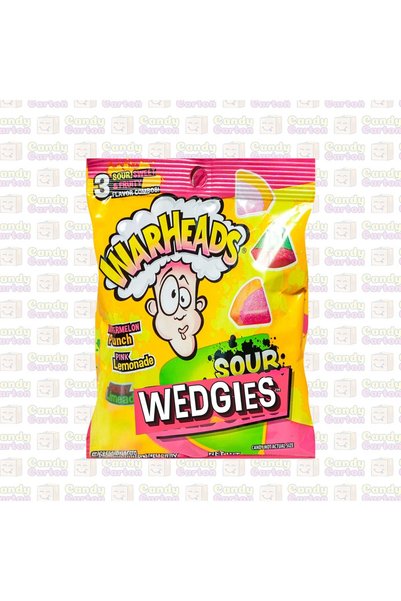 WarHeads وارهيدز ودجيز حلوي مثلثه حامضة نكهات مختلفة كيس 99 جرام مستورد امريكا