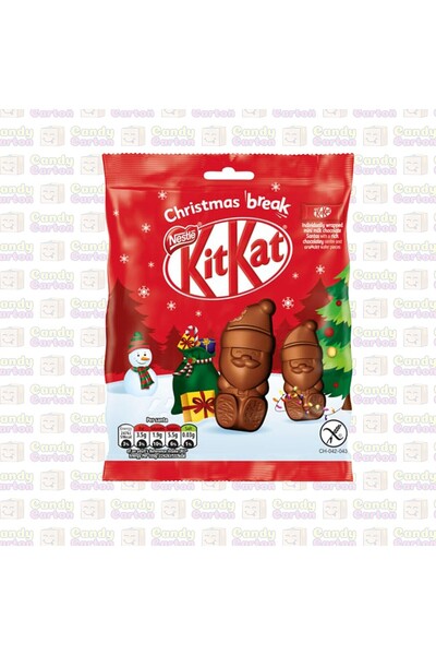 Nestle كيت كات كيس شوكولاتة كيت كات سانتا بالحليب 55 جرام × 3 KitKat Santa Mi...