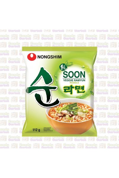 nongshim نودلز نونجشيم سون النباتية 112 جرام مستورد كوريا الجنوبية Soon Veggi...