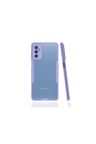 Generic Brand حافظة سامسونج جالاكسي M52 5G بلاتينيوم سيليكون - ليلك