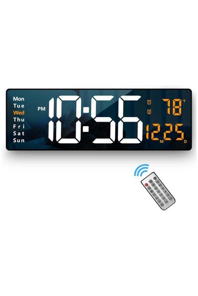 Generic LIMOS Digital Wall Clock with Large 16.2 Inch LED Display, Automatic ...