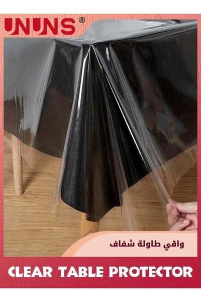 Generic UNUNS Clear Plastic Tablecloth Protector,100% Waterproof Oilproof Sta...