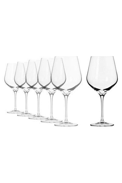Krosno Σετ 6 ποτηριών κρασιού Βουργουνδίας,  "Splendor ", 860 ml