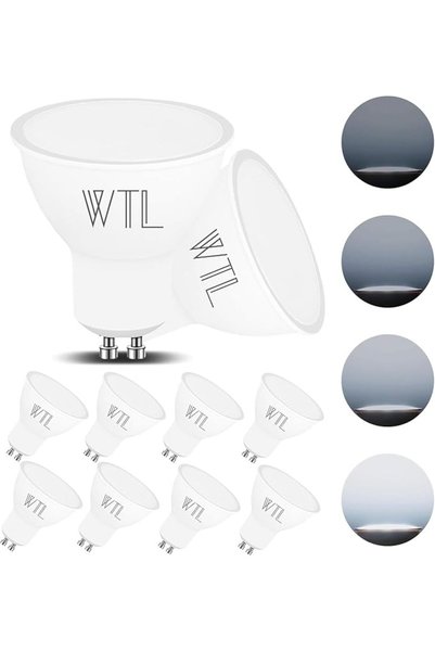 GENERAL مصابيح LED GU10 من WTL بقوة 7 واط و600 لومن قابلة للتعتيم بلون أبيض ب...