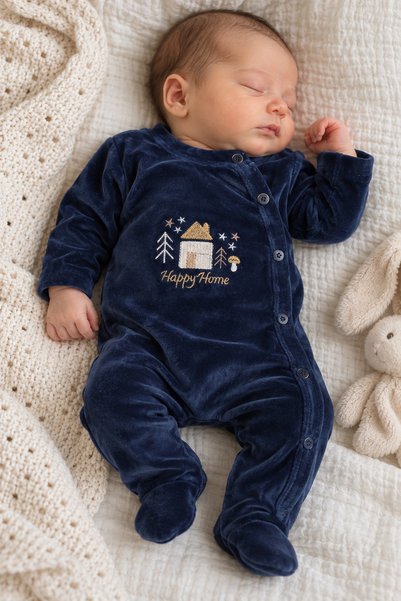 Babyhola Premature Velvet Jumpsuit