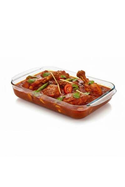 Generic 3Diamonds Glass Baking Dish 2L (Large Size) for Cooking, Baking and R...