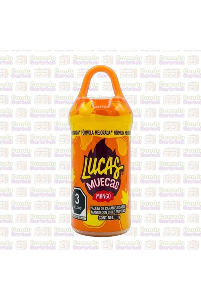 LUCAS مصاصة لوكاس مويكاس مانجو مع بودرة فلفل حار 24 جرام مستورد من المكسيك Mu...