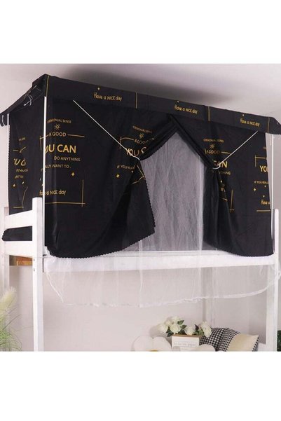 Generic SISGL Upper Deck Single Bed Curtain Privacy Bed Tent With Stand And M...
